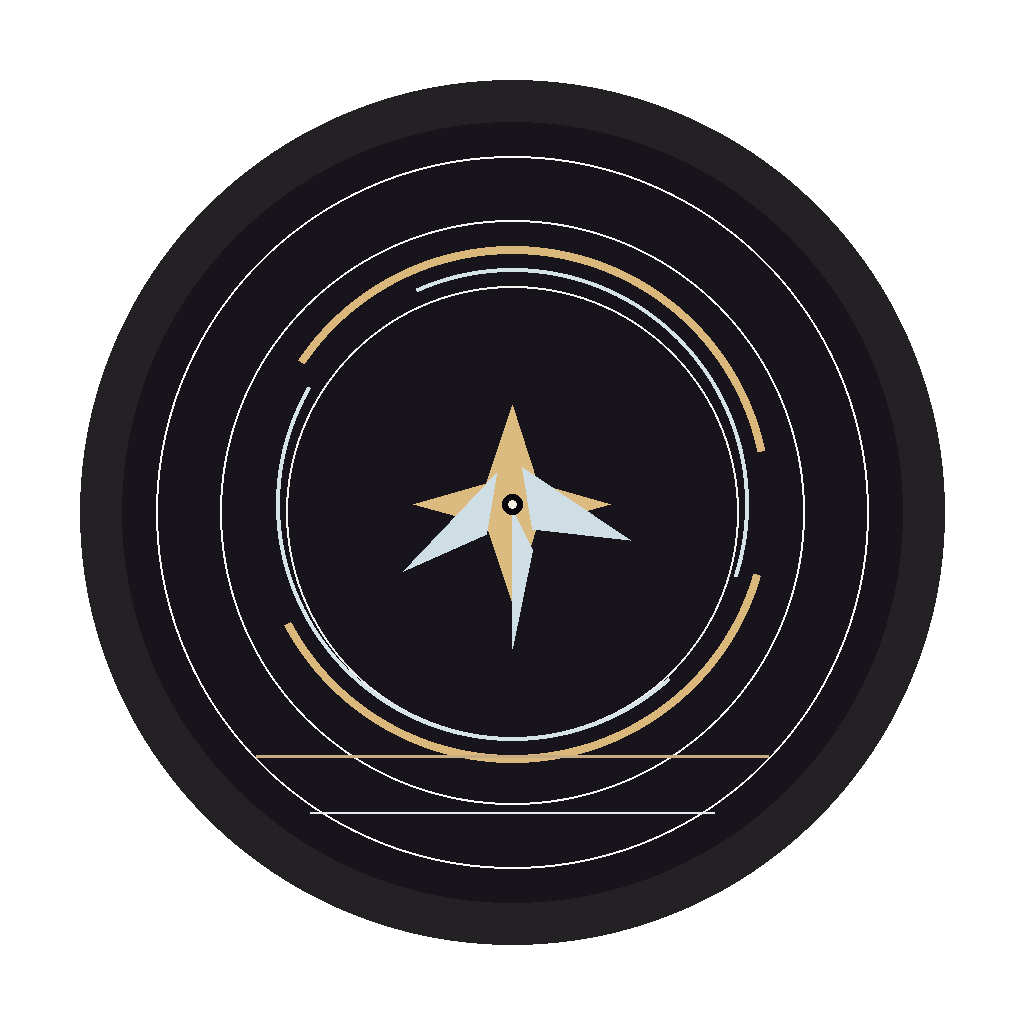 Abstract starling sigil logo mark